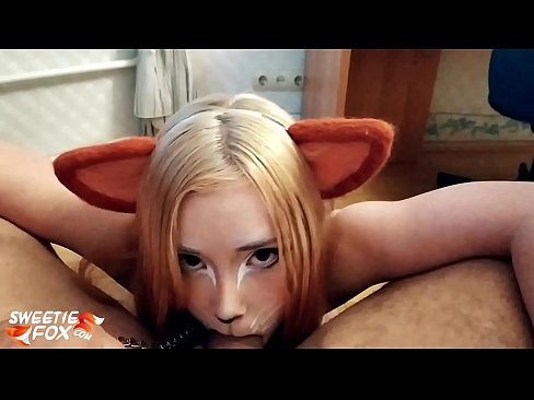 ❤️ Kitsune waxay liqaysaa dick oo afkeeda ku dhufatey ❤❌ anaga ❌❤
